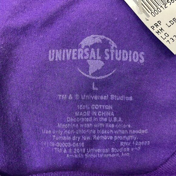 Universal Studios The Mummy Falcon Short Sleeve Purple T Women’s L Iridescence - Picture 9 of 11
